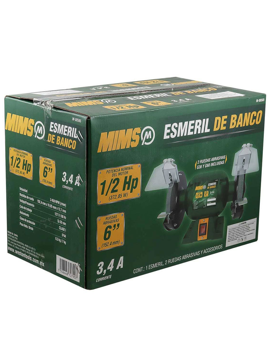 Esmeril de banco Weston 127V/60 Hz 4
