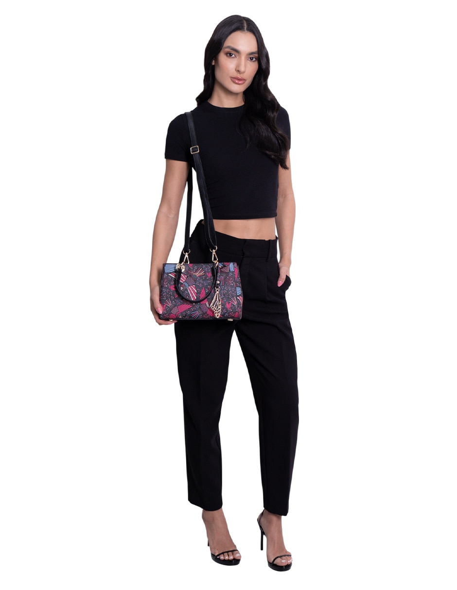 Bolsa satchel Pineda Covalin Colibrí para mujer