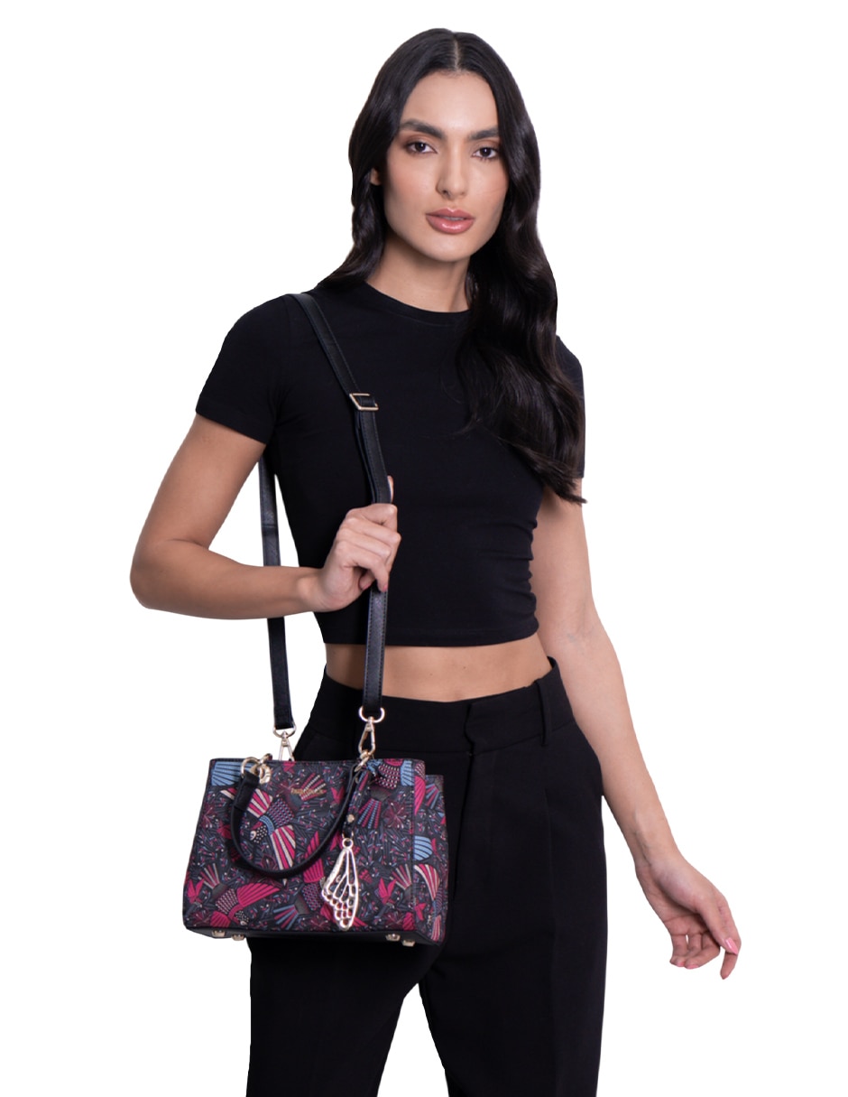 Bolsa satchel Pineda Covalin Colibrí para mujer