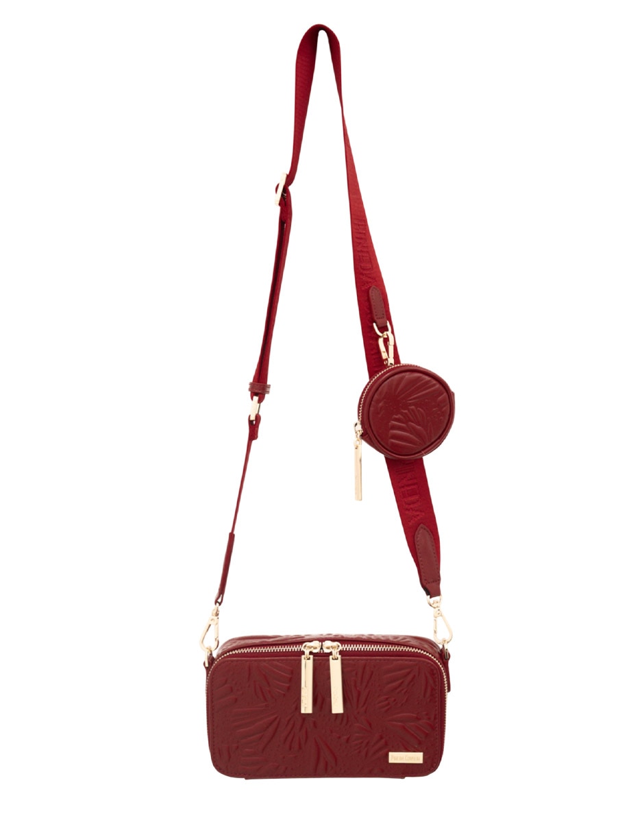 Bolsa crossbody Grabado Mariposa de piel para mujer Bolsa crossbody Grabado Mariposa de piel para mujer