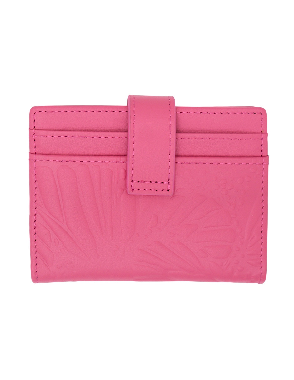 Tarjetero de piel Grabado Mariposa para mujer 3