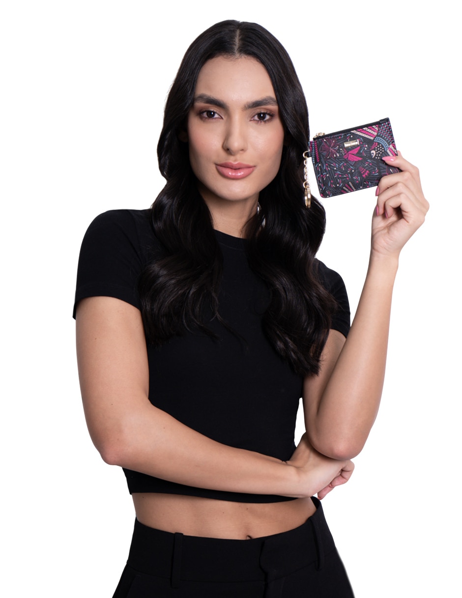 Tarjetero vinil colibrí para mujer 4