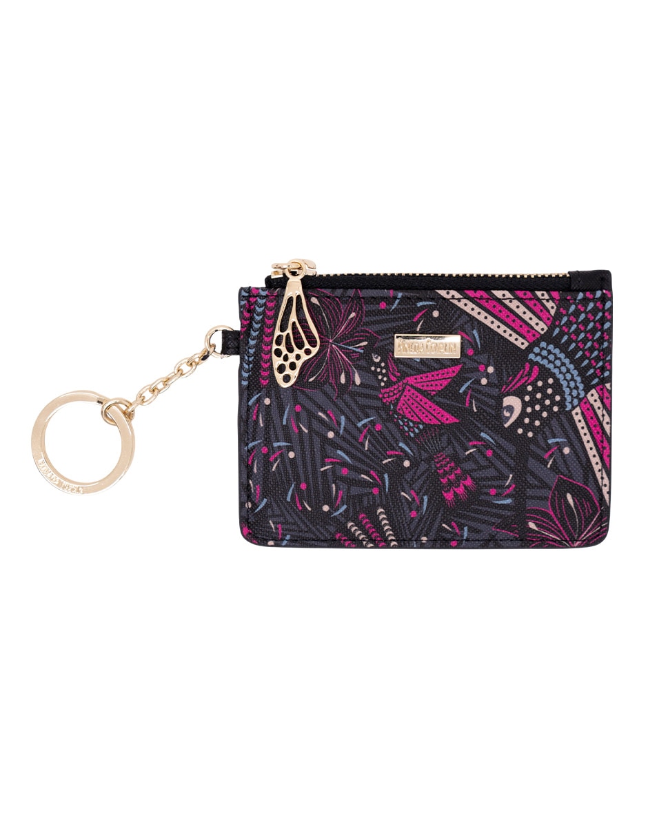 Tarjetero vinil colibrí para mujer
