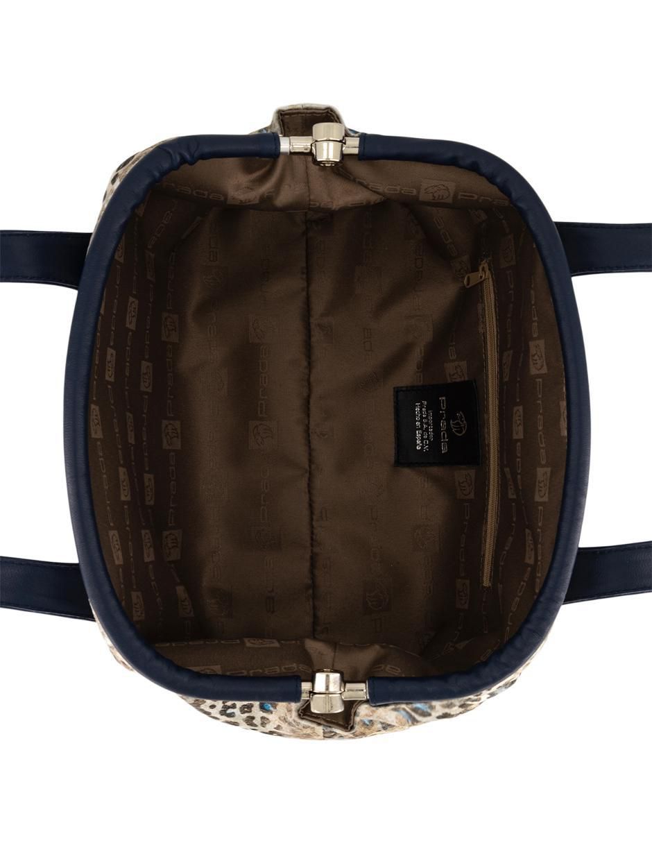 Bolsa bowler Prada de piel para mujer