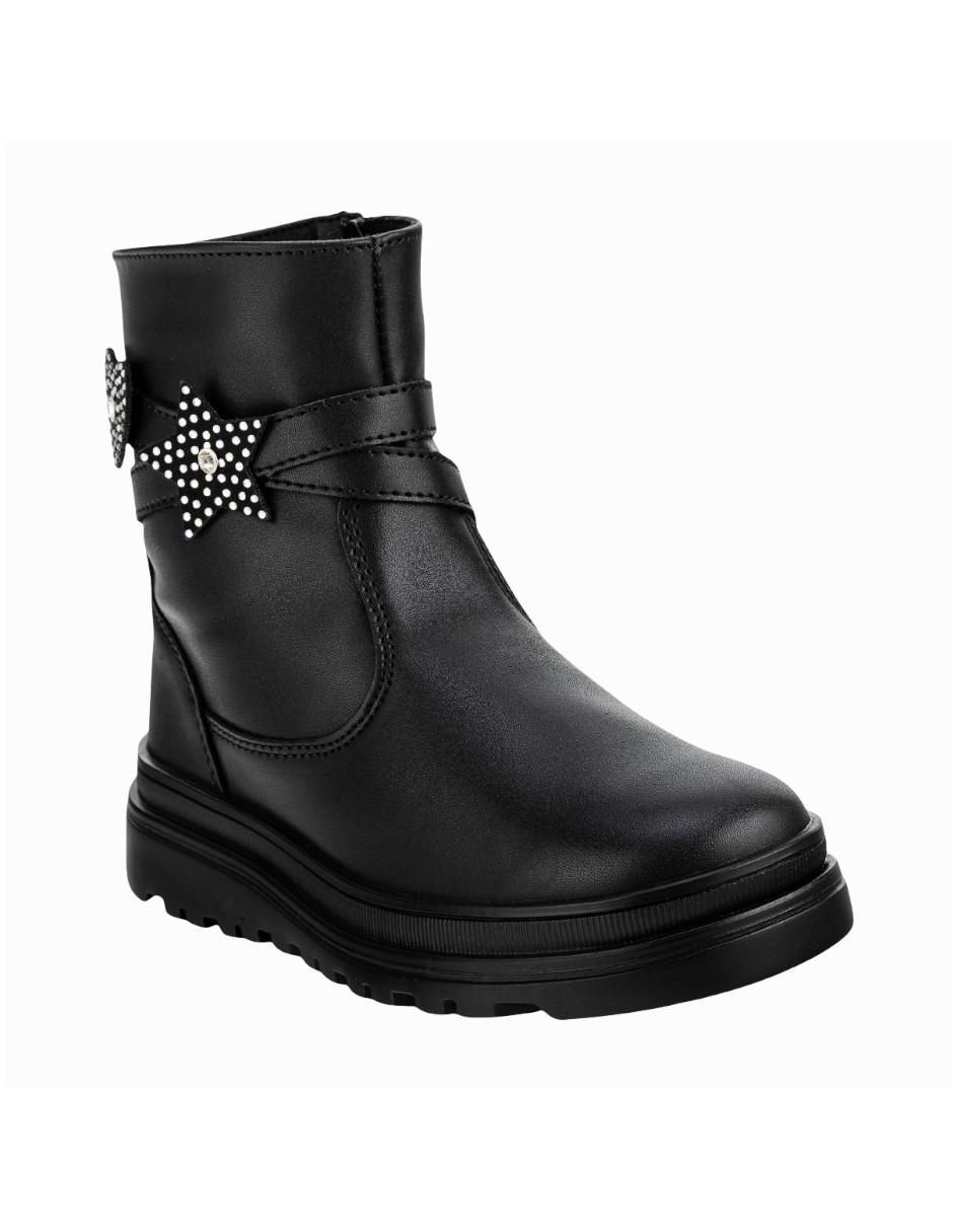 Bota de lluvia de piel Yuyin para niña