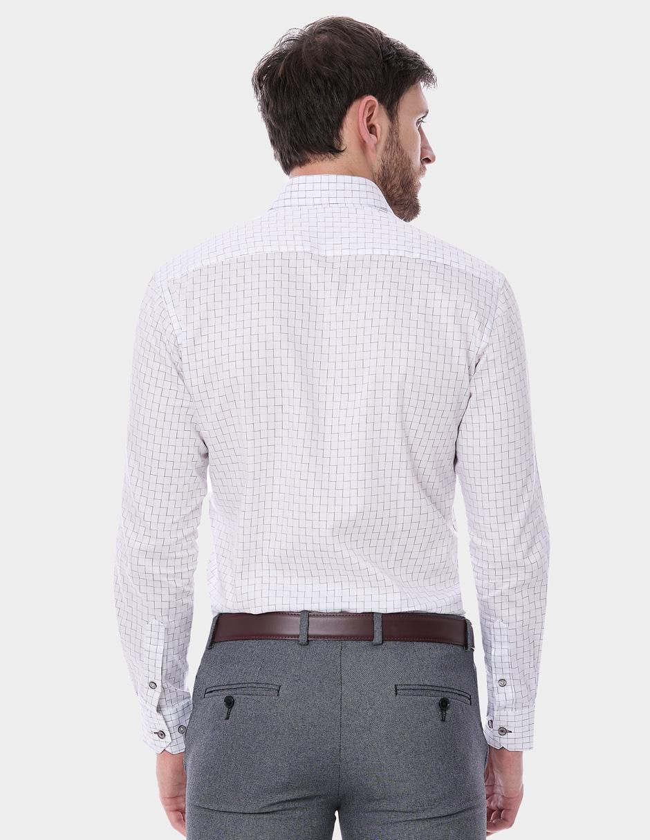 "camisa/sobrecamisa" formal vittorio forti "de" (si aplica) algodón "manga" larga "para hombre"