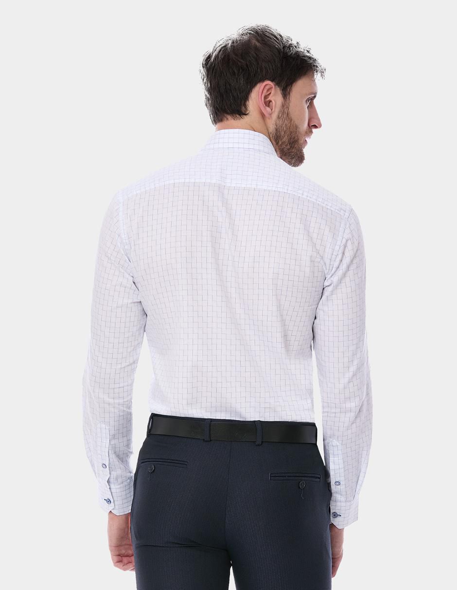 Camisa de vestir de algodón manga larga para hombre 3