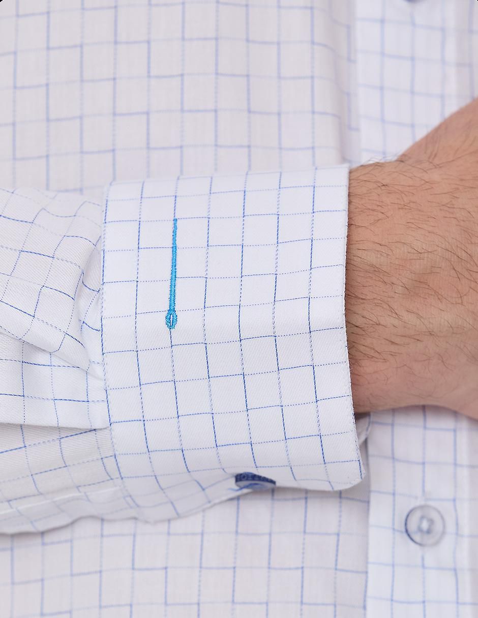 Camisa de vestir de algodón manga larga para hombre 2