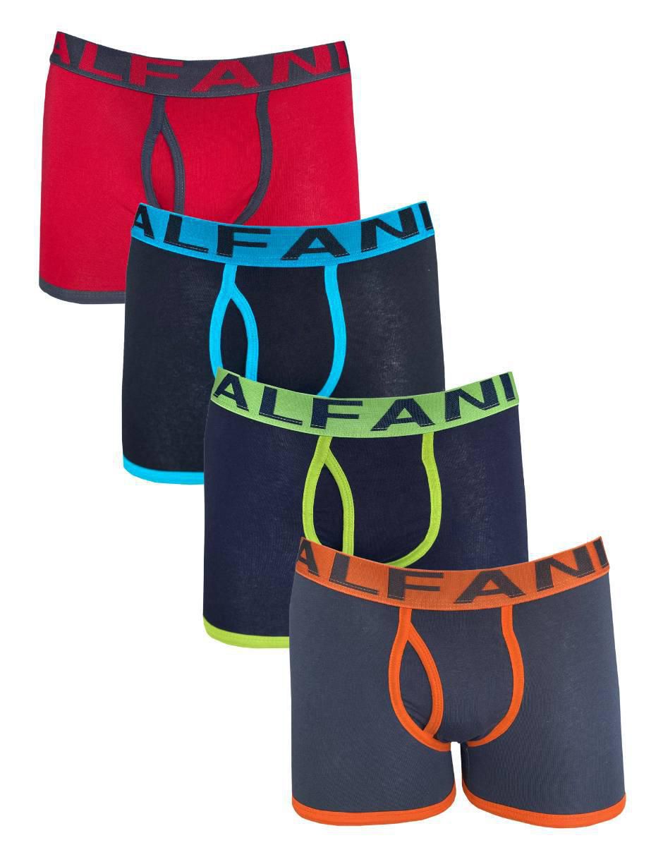 Set bóxer brief de algodón para hombre 4 piezas Set bóxer brief de algodón para hombre 4 piezas