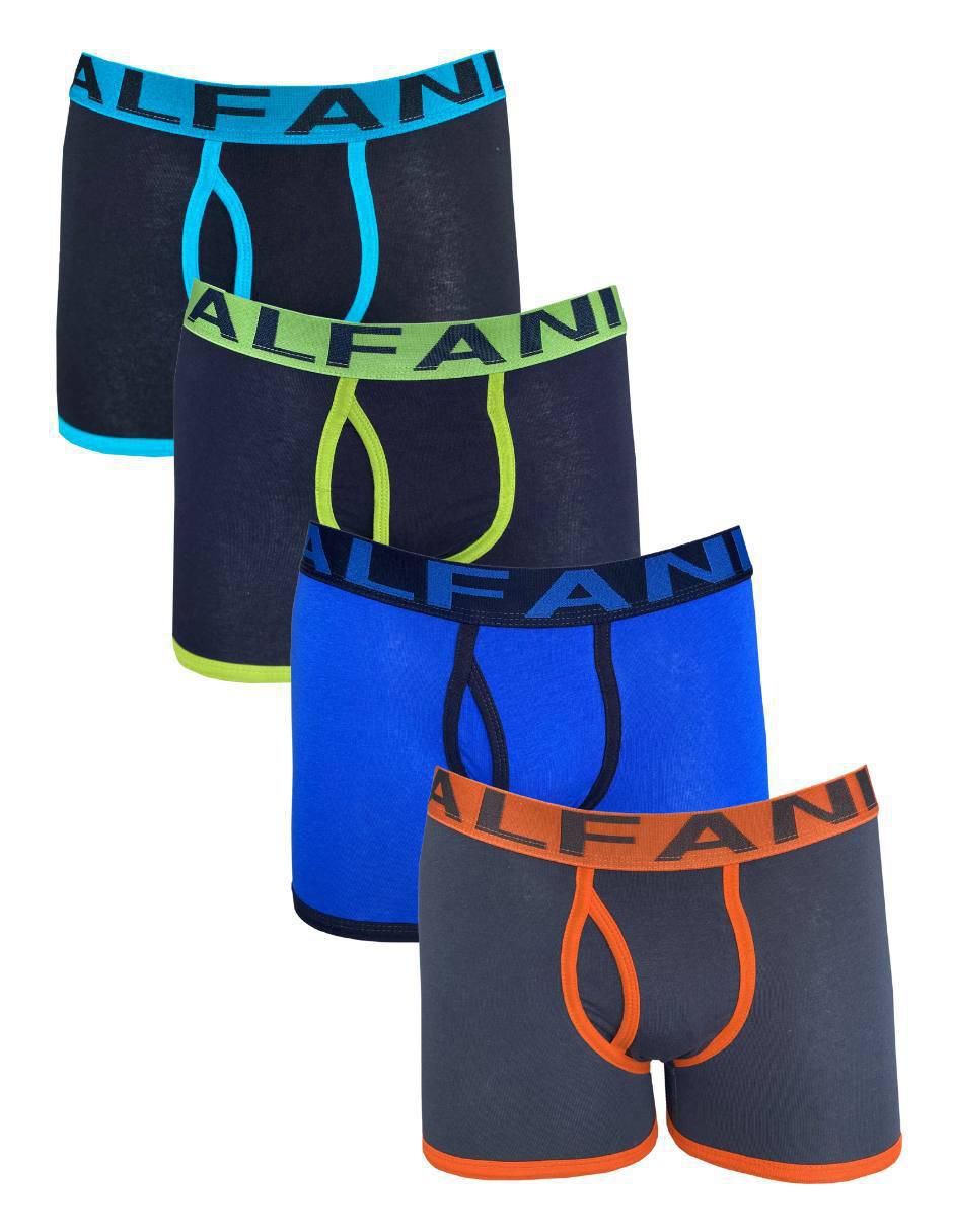 Set bóxer brief de algodón para hombre 4 piezas Set bóxer brief de algodón para hombre 4 piezas