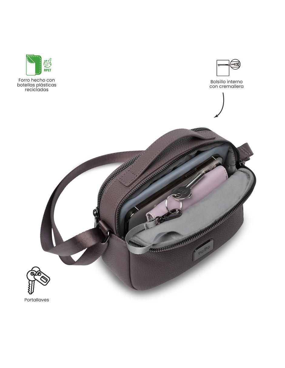 Bolsa crossbody Totto smooth para mujer 4
