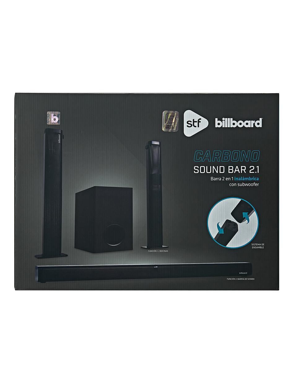 Barra de sonido Billboard Carbono 2.1 con subwoofer