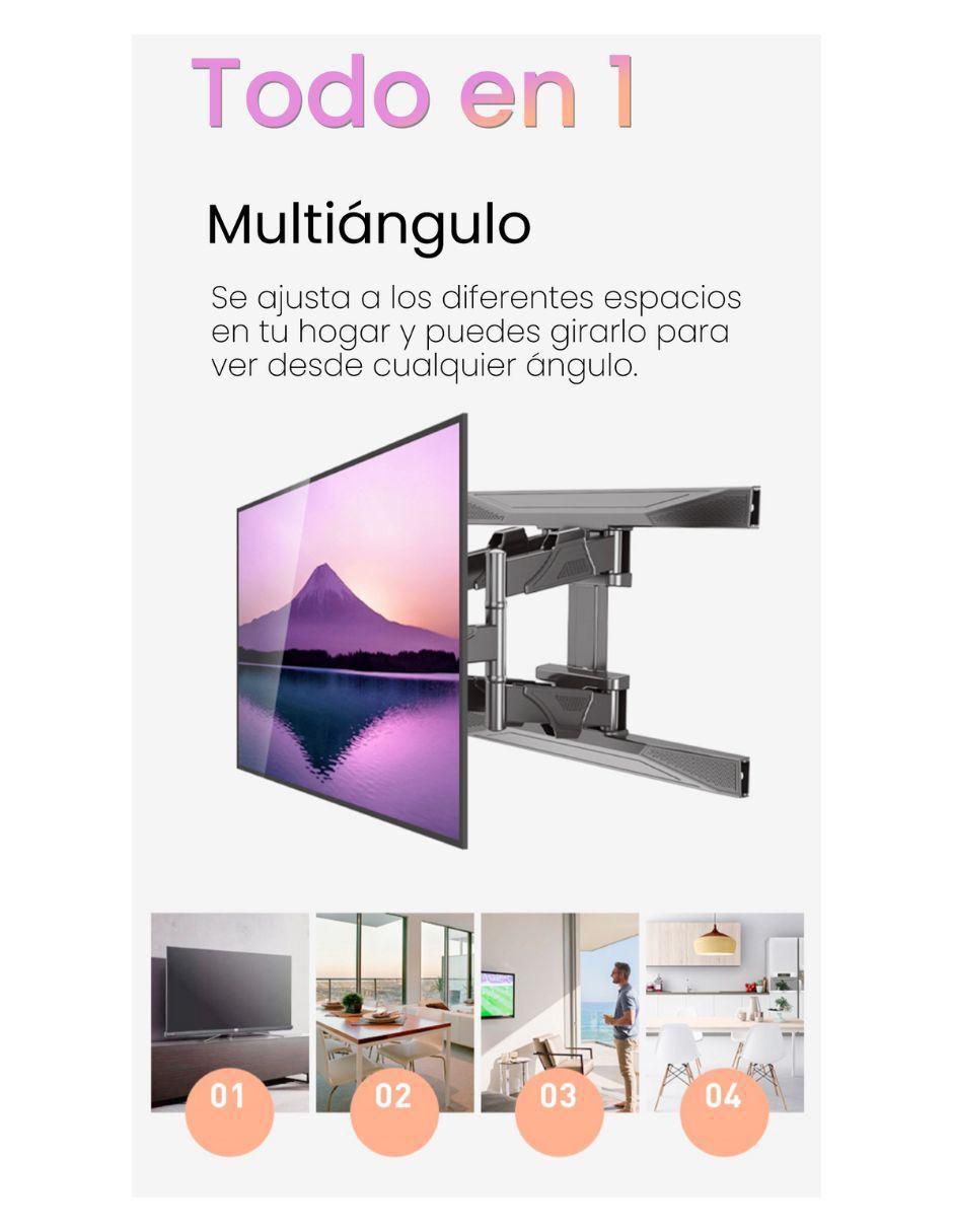 Soporte de pared North Bayou para pantalla inclinable 40 - 80 pulgadas