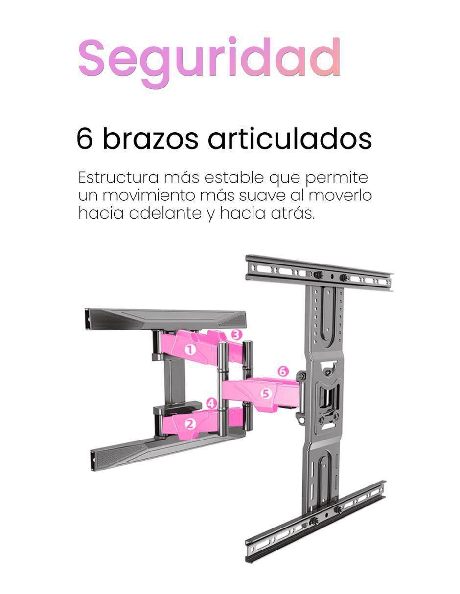 Soporte de pared North Bayou para pantalla inclinable 40 - 80 pulgadas