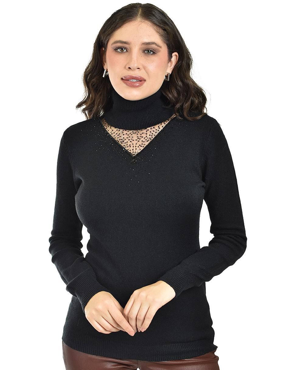 Suéter Roman Fashion cuello alto para mujer