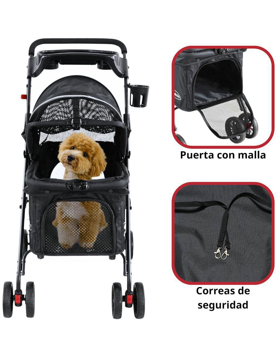 Carriola para perro y gato de metal 5