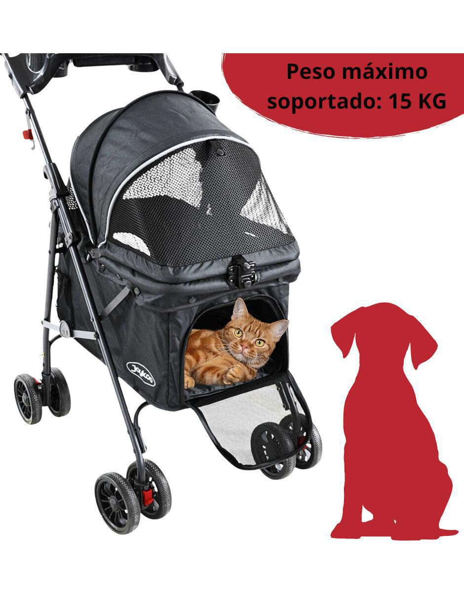 Carriola para perro y gato de metal 6