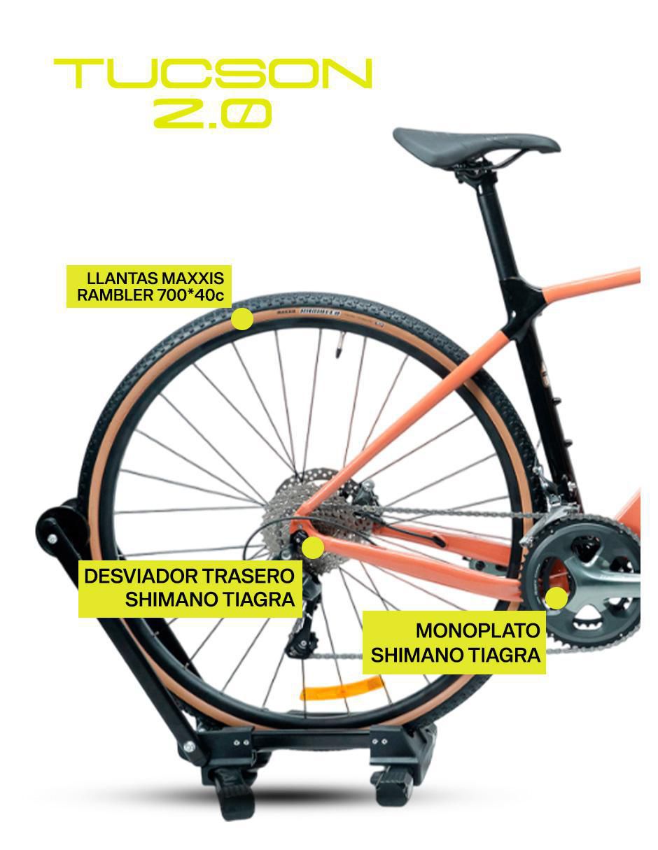 Bicicleta de montaña gravel "rodada" 700 tucson 2.0 52¨ "para" unisex