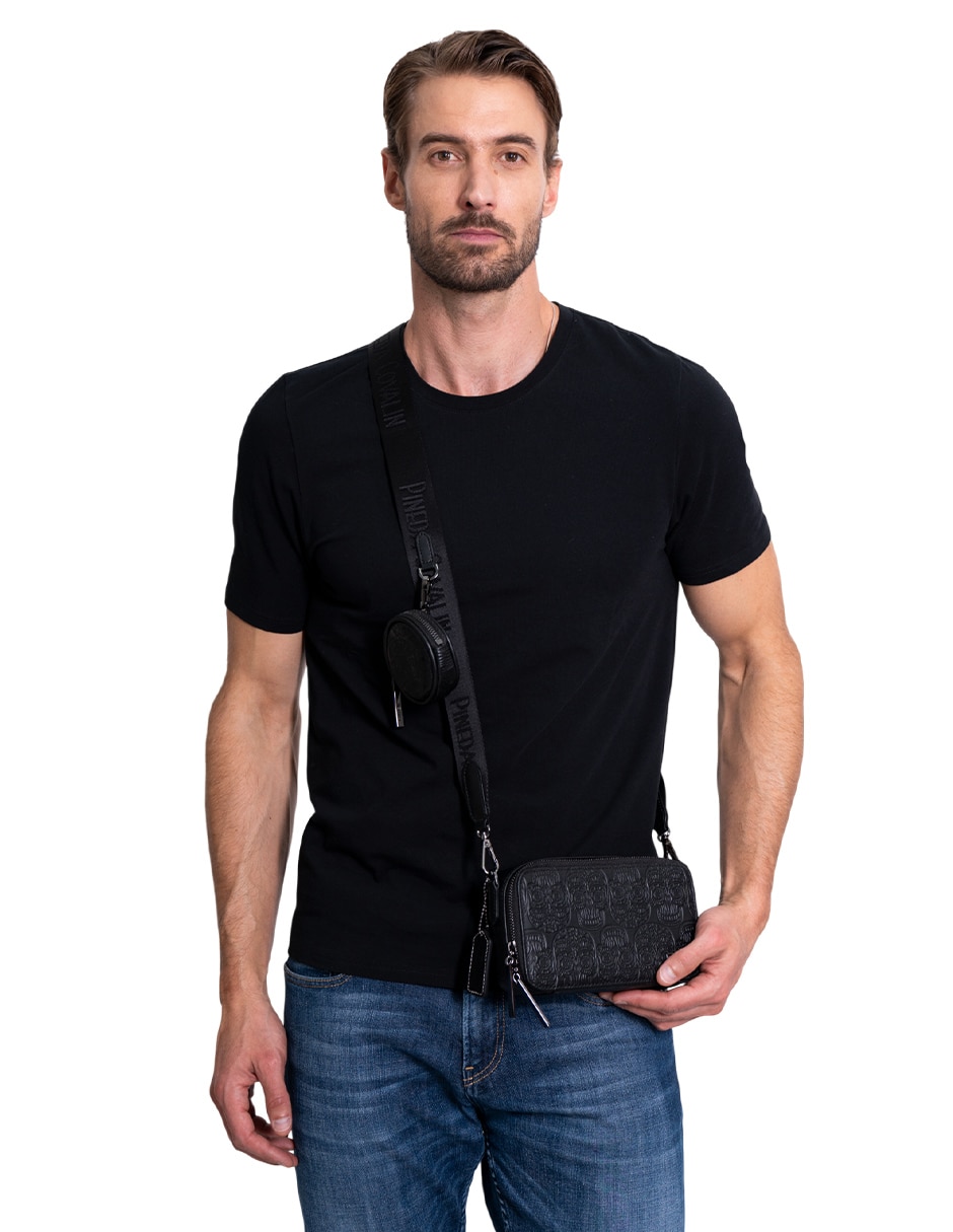 Set bolsa crossbody Tzompantli de piel para hombre 7