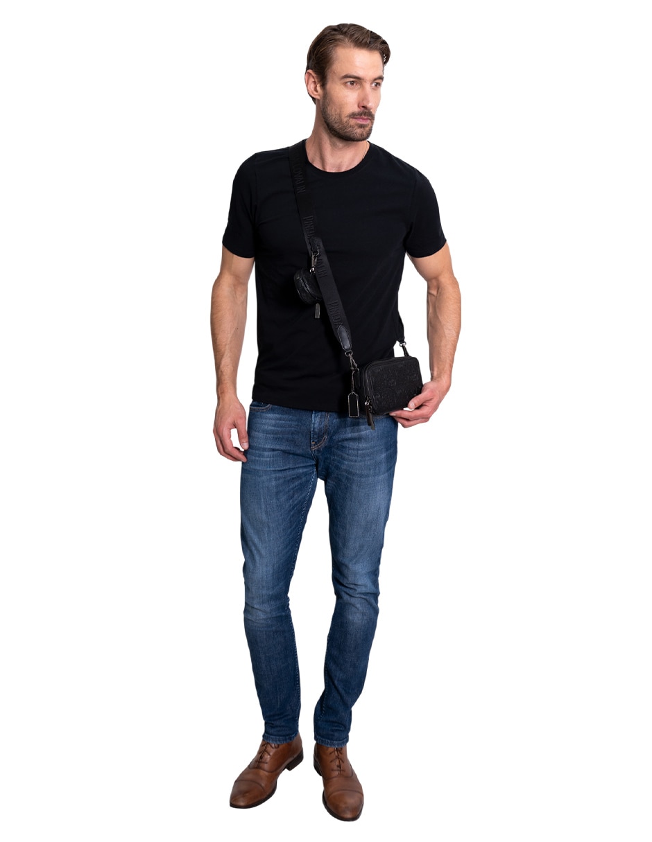Set bolsa crossbody Tzompantli de piel para hombre 11