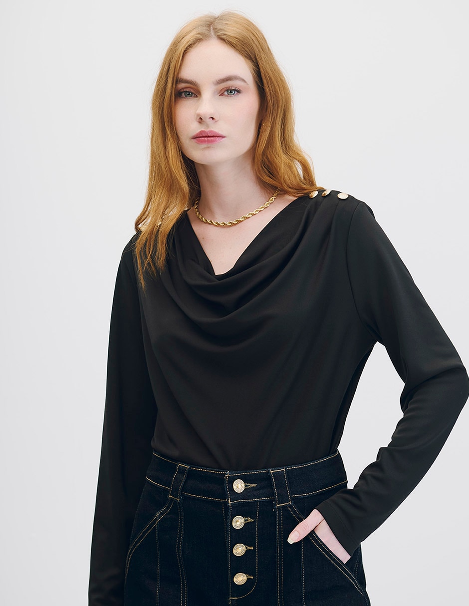 Blusa manga larga Julio para mujer