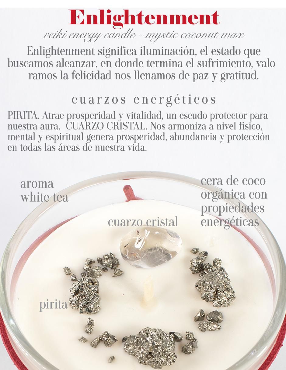 Vela Glitter Zen Enlightenment 1 pieza aroma té blanco y jengibre