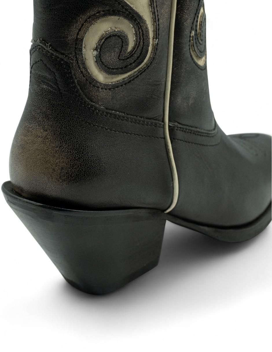 Bota cowboy abajo de la rodilla Lyard de piel para mujer