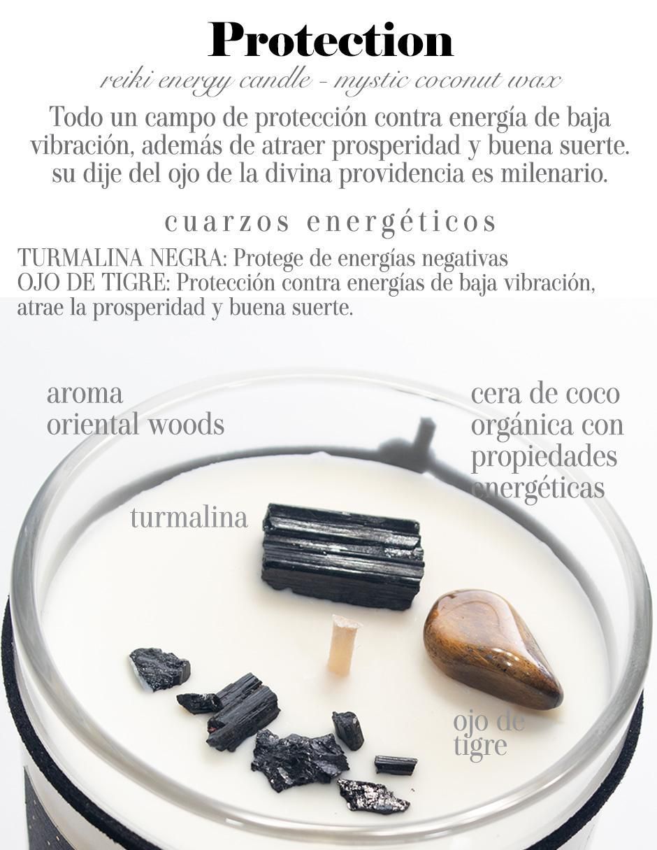 Vela Glitter Zen Protection 1 pieza aroma maderas finas