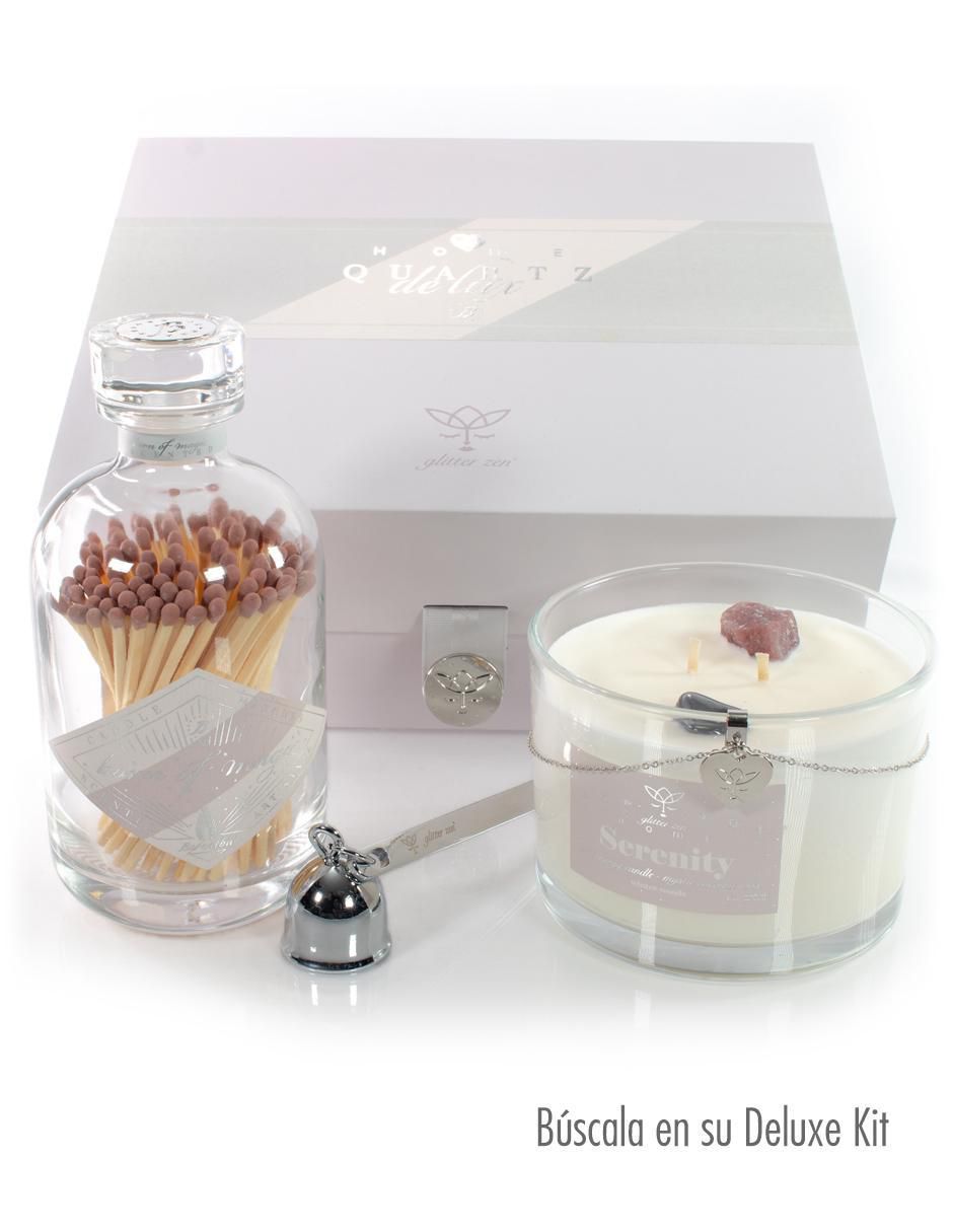 Vela Glitter Zen Home Serenity aroma madera pachuli y vainilla