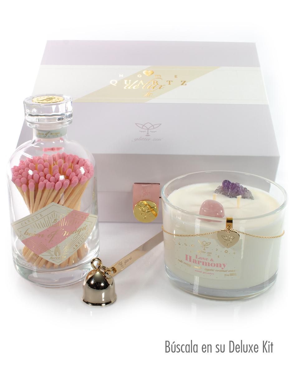 Vela aromática Glitter Zen Home Love & Harmony 1 pieza aroma peonía