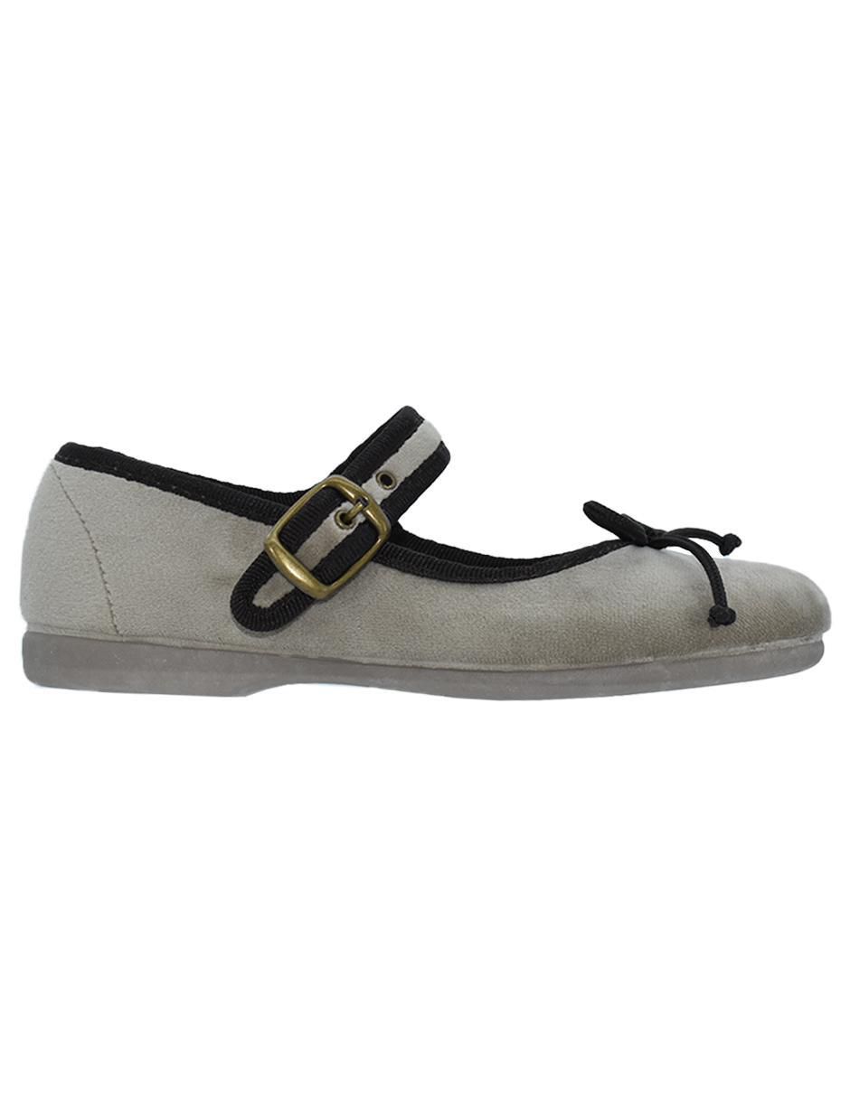 Zapato Tokolate de terciopelo para niña