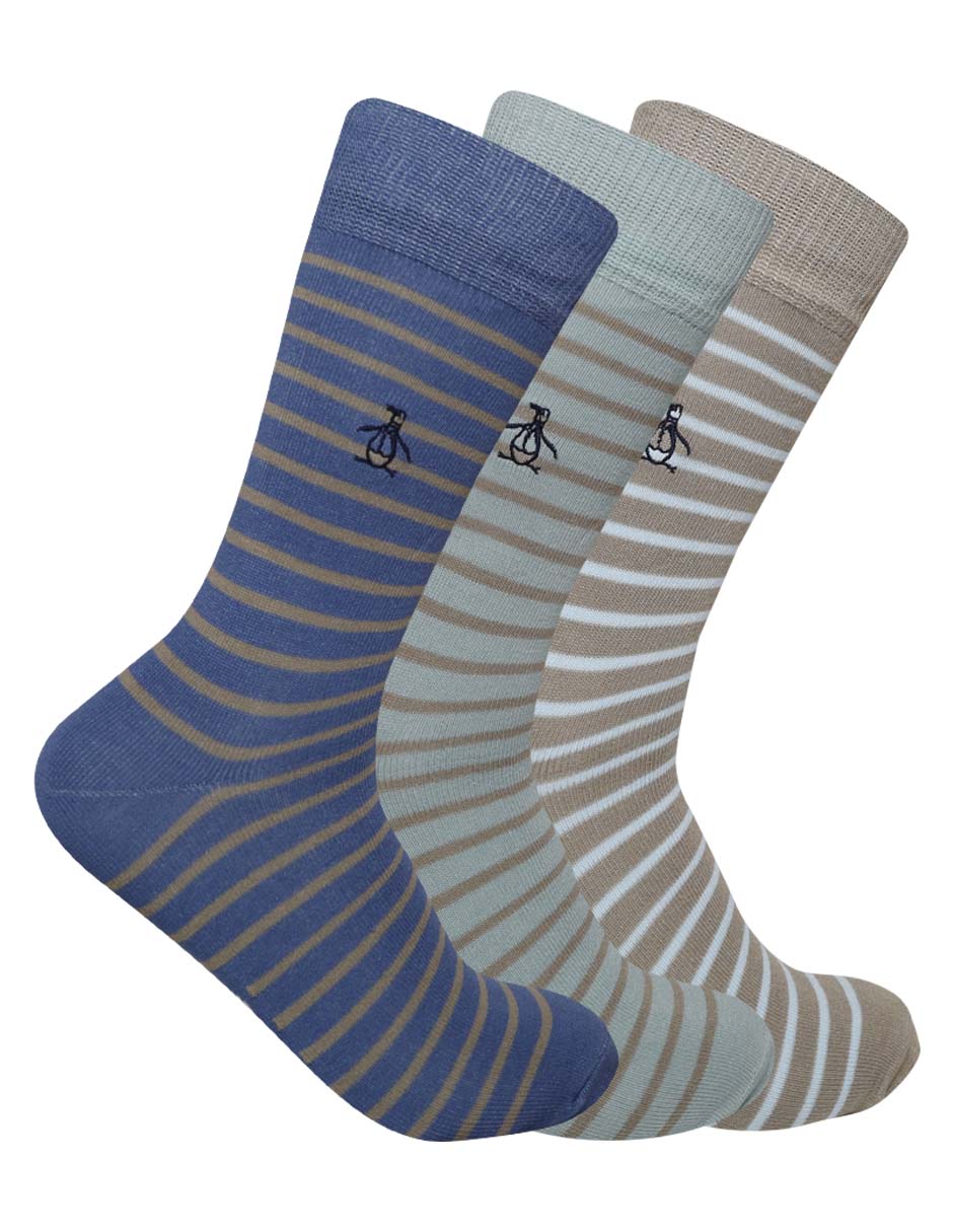 Set de calcetín Original Penguin de bambú para hombre 3 pares