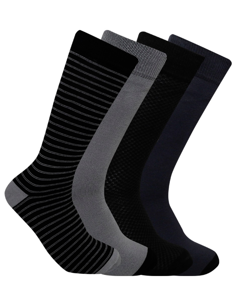 Calcetín Perry Ellis para hombre 4 pares