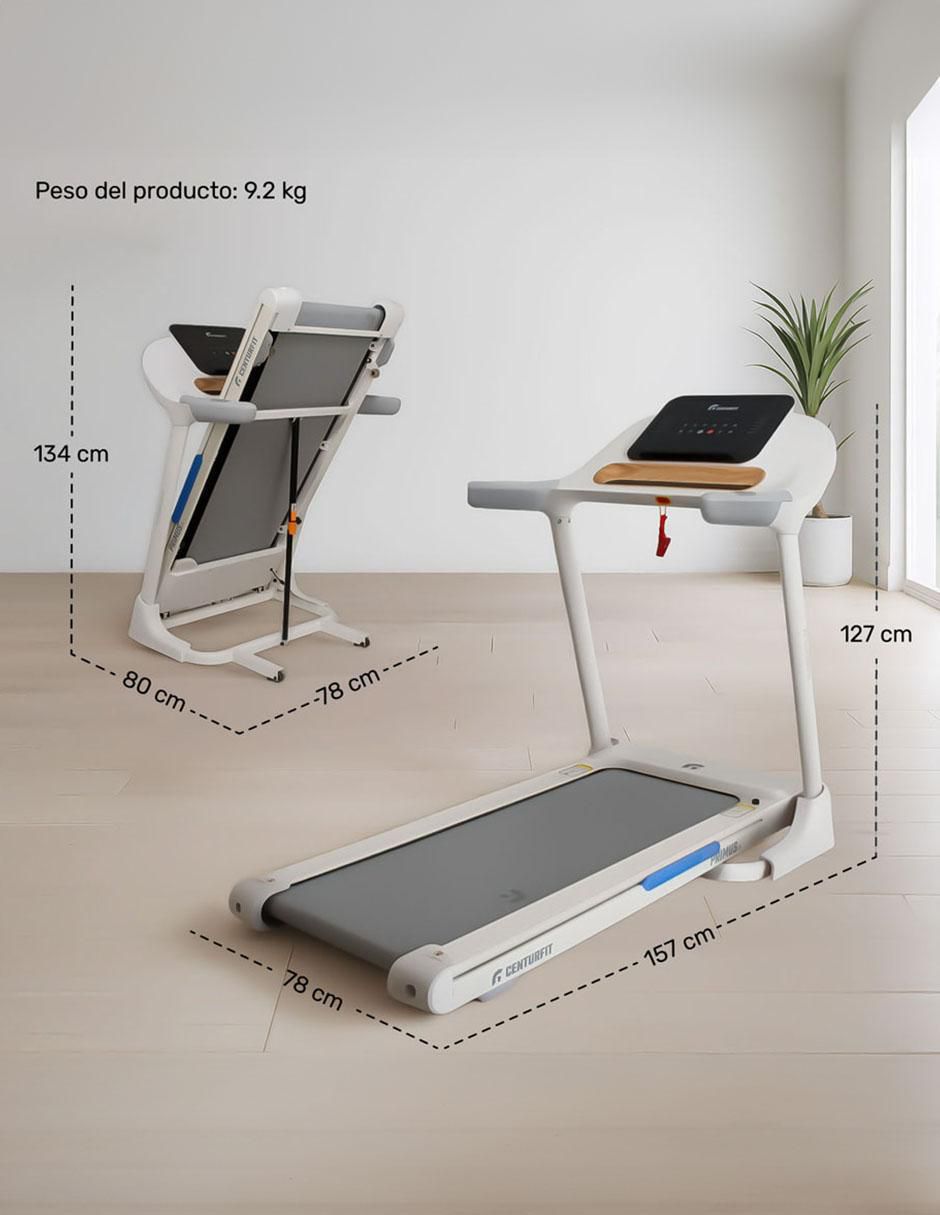 Caminadora Eléctrica Profesional 3.6 HP Tipo Madera Centurfit