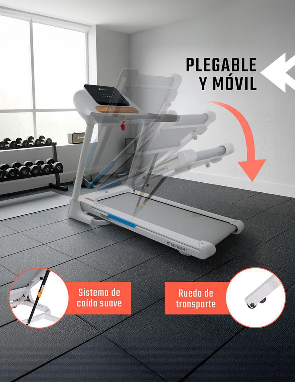 Caminadora Eléctrica Profesional 3.6 HP Tipo Madera Centurfit
