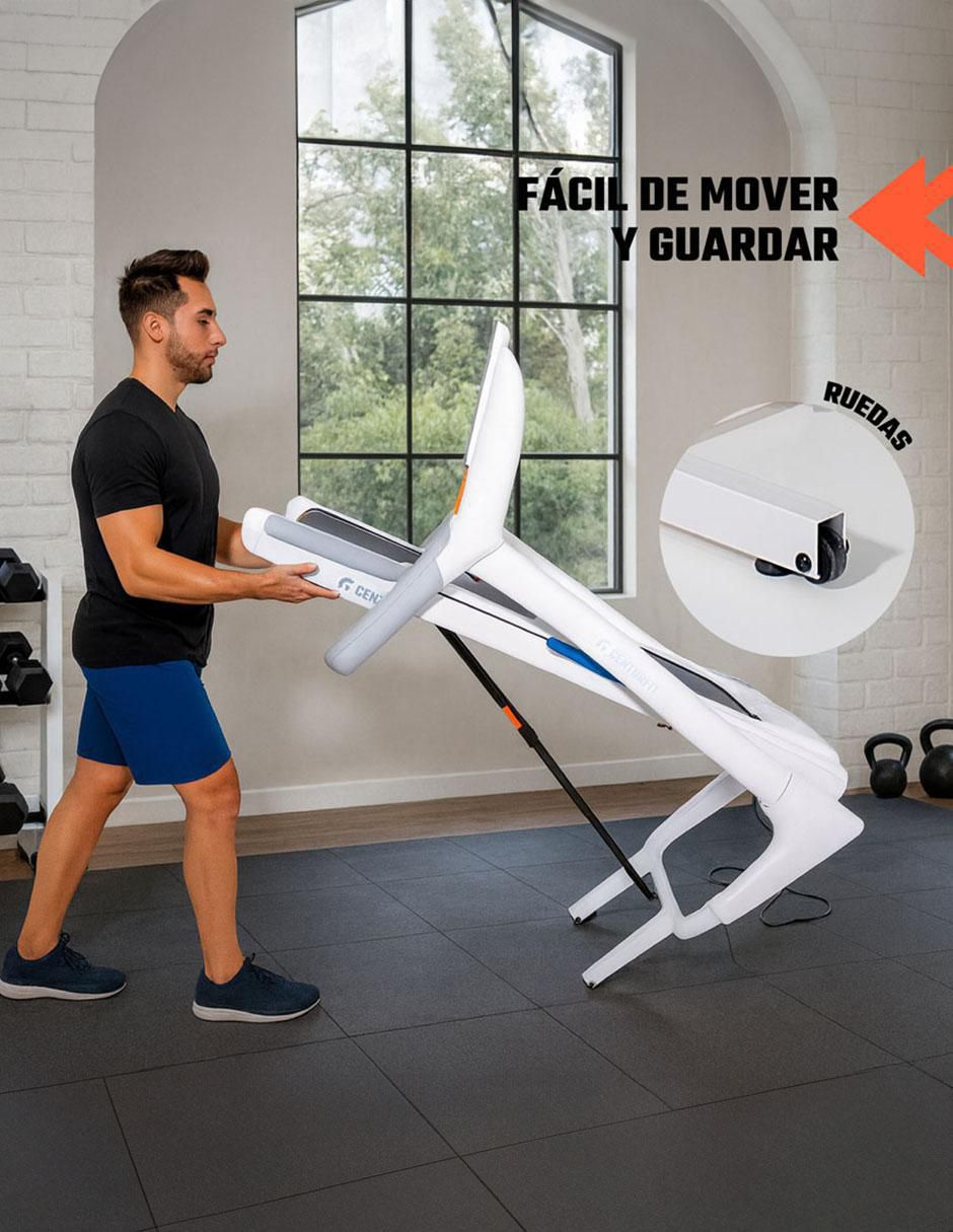 Caminadora Eléctrica Profesional 3.6 HP Tipo Madera Centurfit