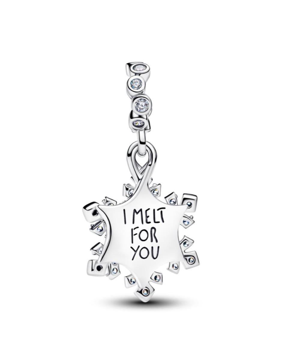 Charm de copo de nieve Pandora moments de plata P 925 zirconia cúbica