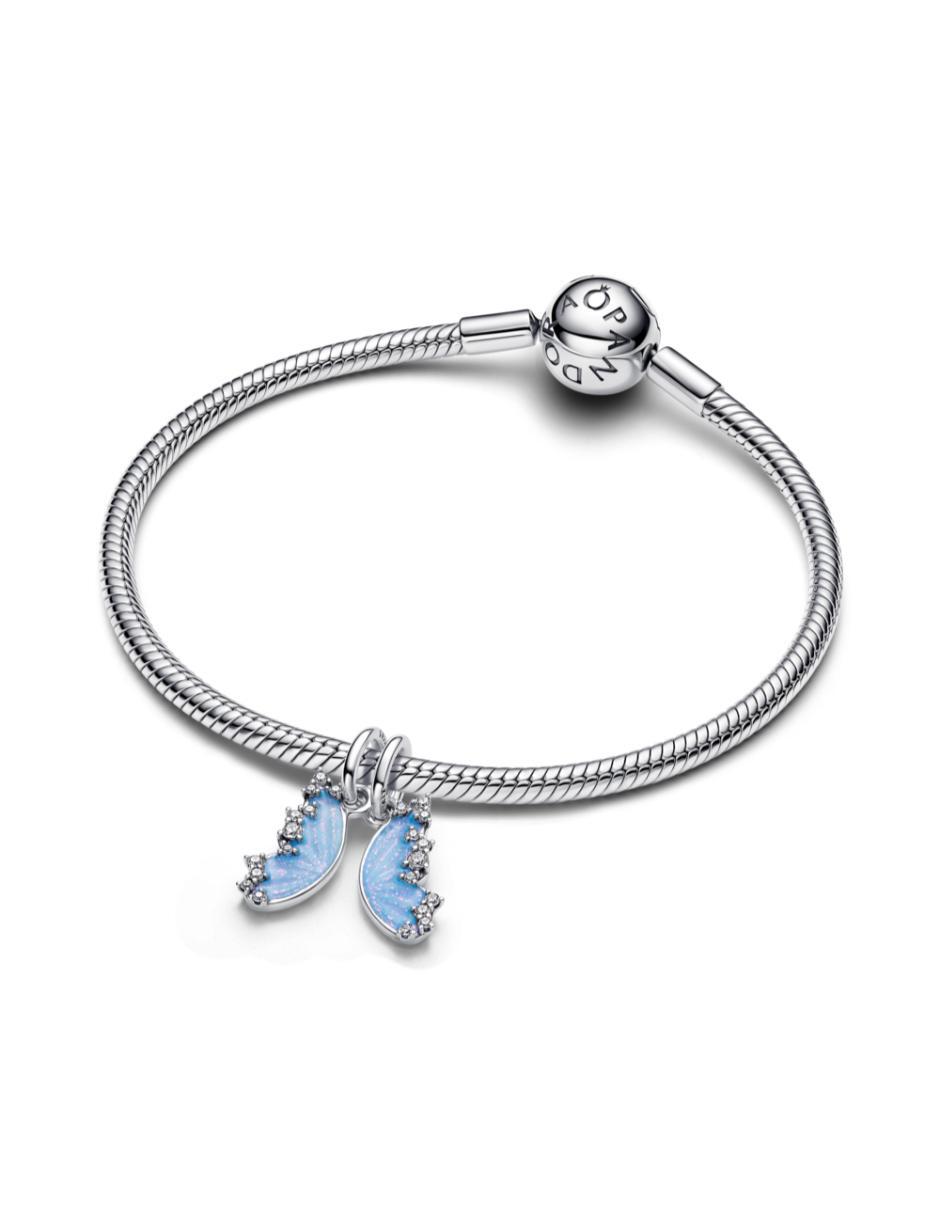 Charm de mariposa Pandora moments de plata P 925 zirconia cúbica