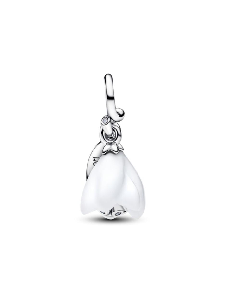 Charm de flor Pandora moments de plata P 925 zirconia cúbica
