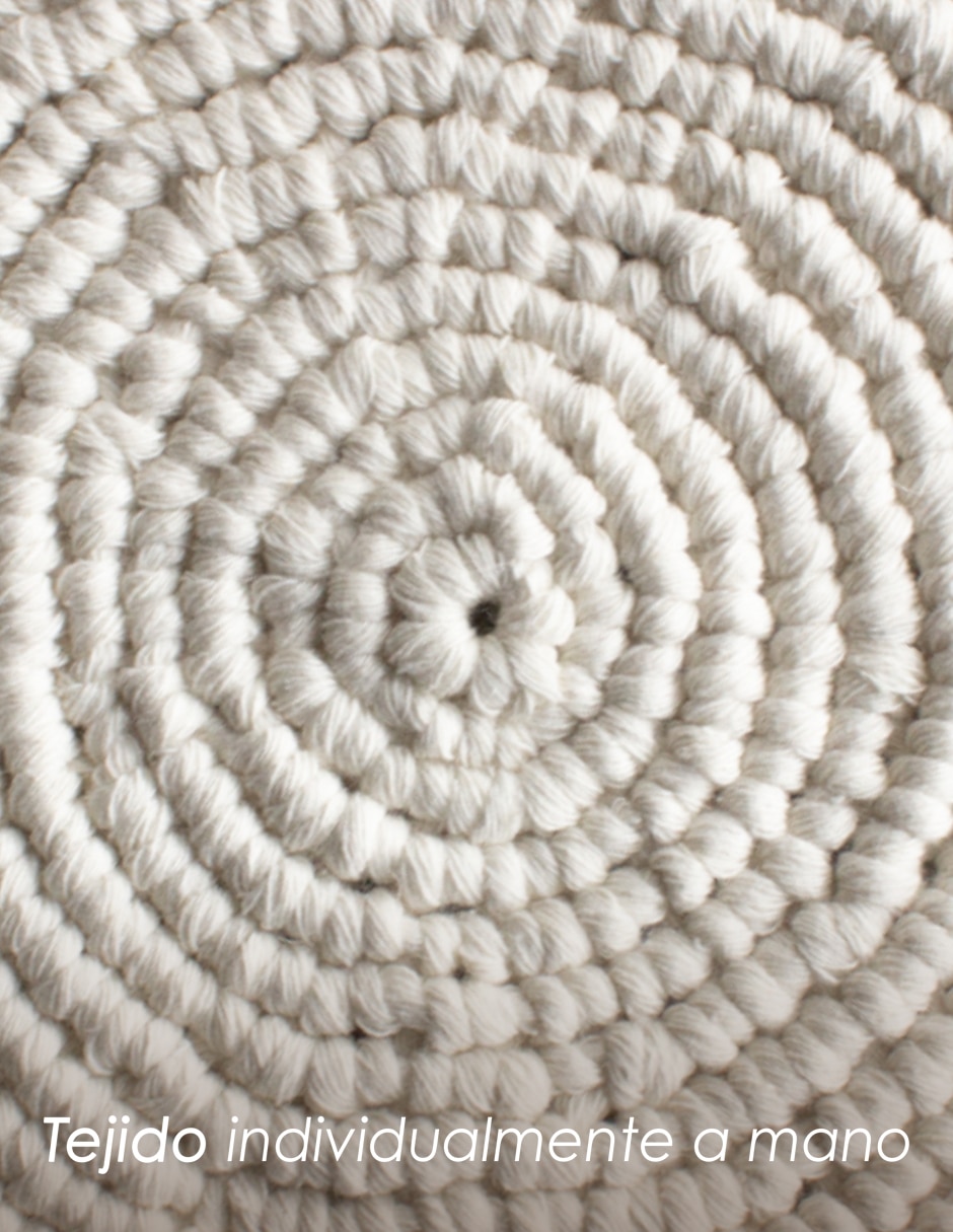 Set mantel individual redondo de algodón Ilios Innova Boho