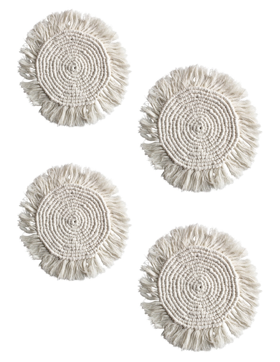 Set mantel individual redondo de algodón Ilios Innova Boho