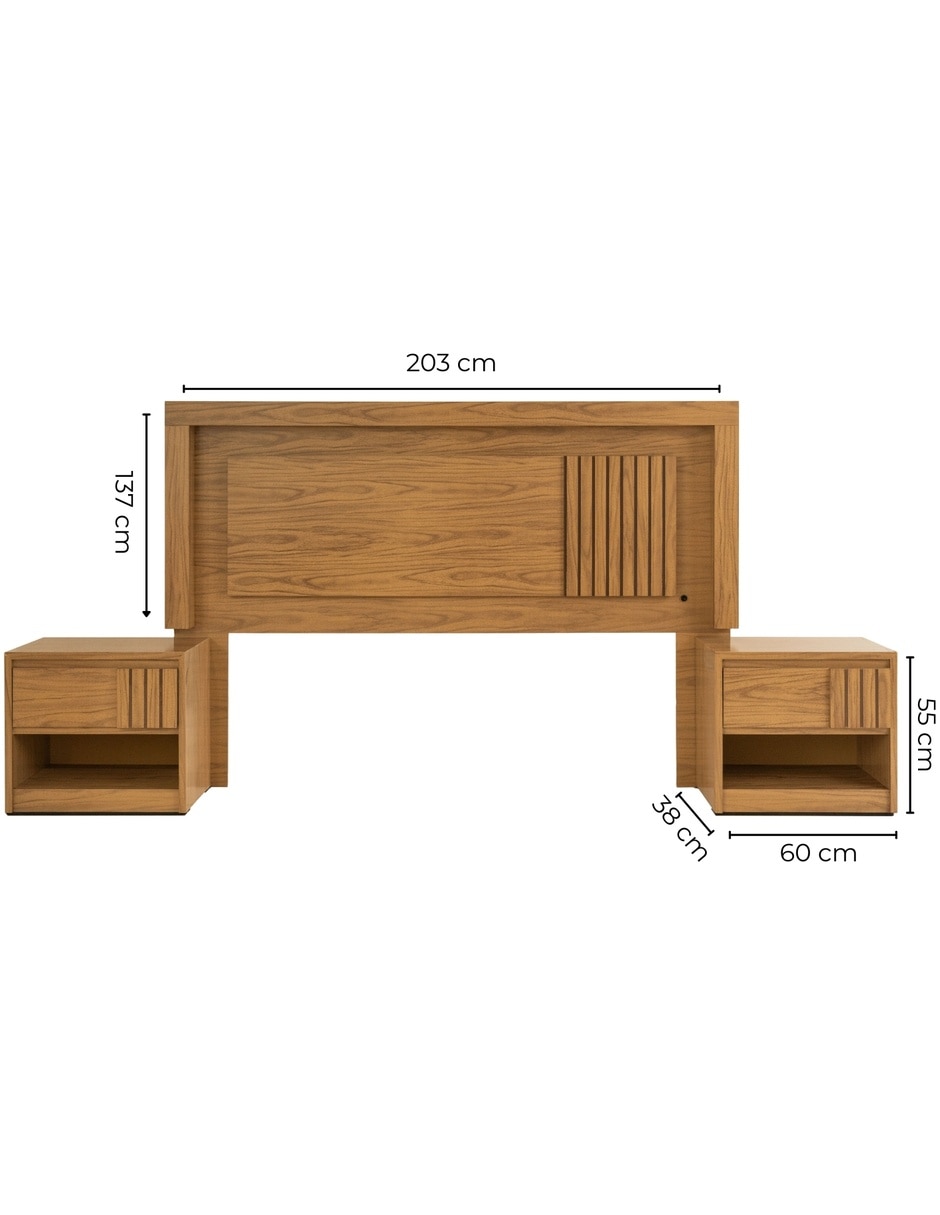 Set recamara Kessa de MDF