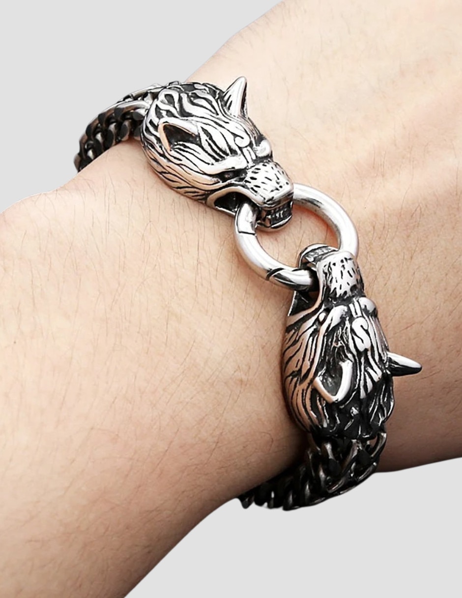 Pulsera Chulada de acero inoxidable Black con acabado pulido