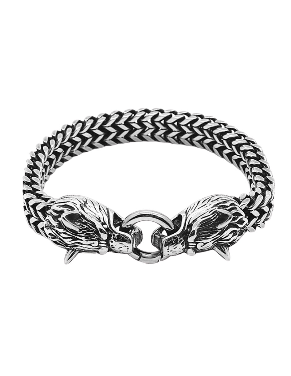 Pulsera Chulada de acero inoxidable Black con acabado pulido