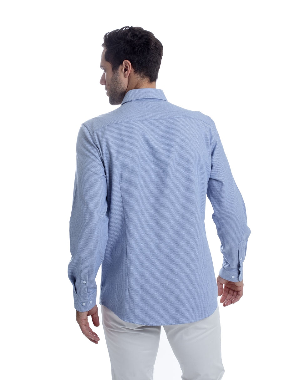 Camisa casual Kenneth Cole de algodón manga larga para hombre
