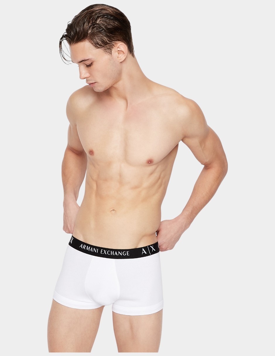 Set bóxer trunk Armani Exchange de algodón para hombre 3 piezas