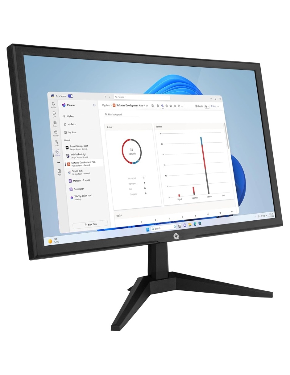 Monitor OfficeMate QMF-LED19-01 HD 19 pulgadas 8