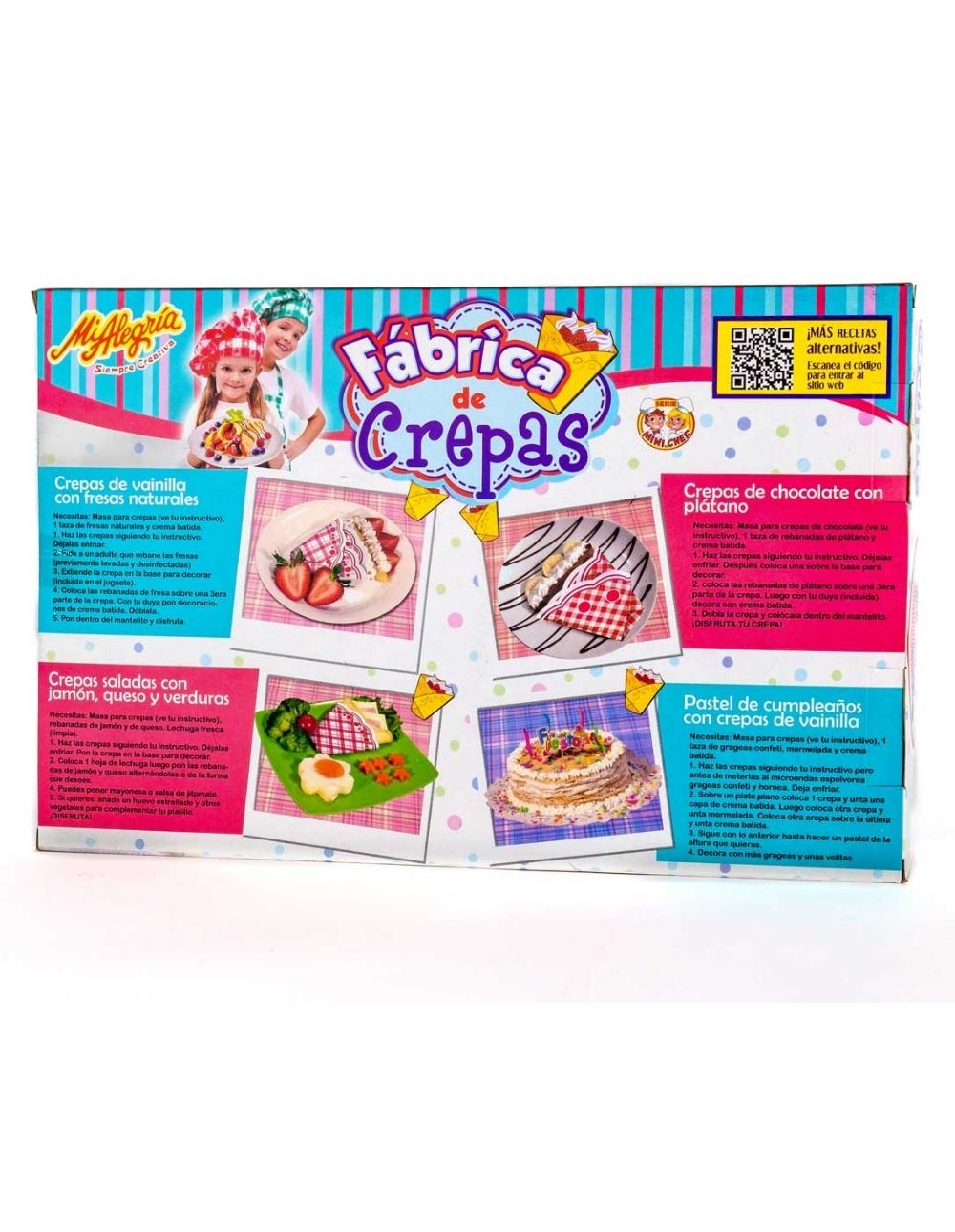 Fábrica de crepas Mi Alegría juego de rol para niños