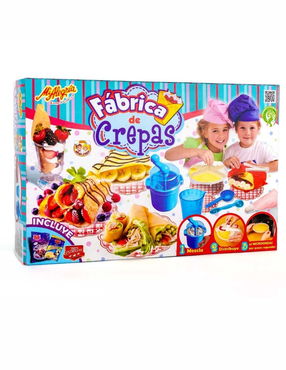 Fábrica de crepas Mi Alegría juego de rol para niños