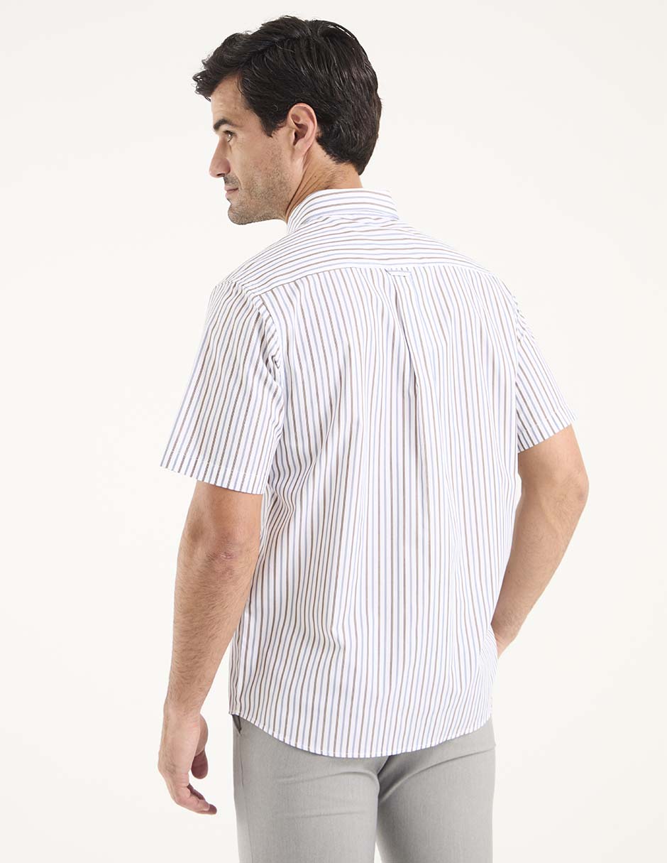 Camisa casual de algodón manga corta para hombre 2